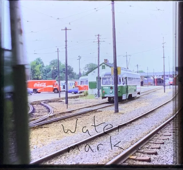 MBTA Green Line Train #3328 MATTAPAN ST  Sept '78 Orig Kodachrome Slide 6 29