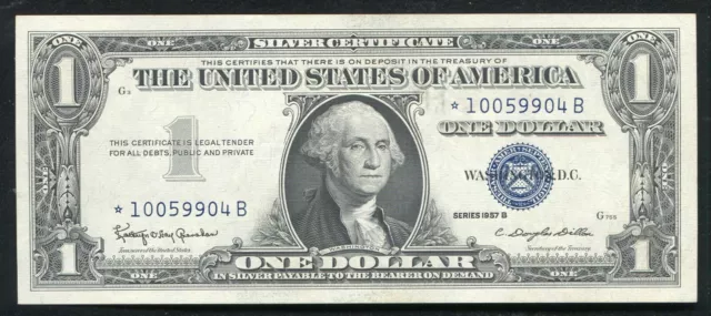 Fr. 1621* 1957-B $1 One Dollar *Star* Silver Certificate Gem Uncirculated (C)