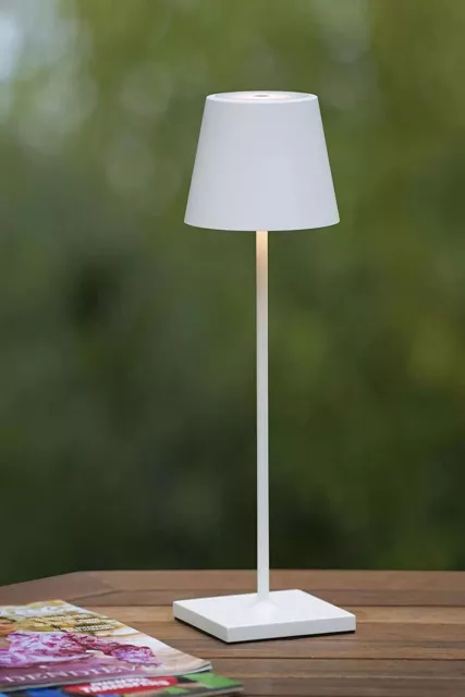 Lampada Touch da Tavolo Led Ricaricabile tipo poldina Luce Dimmerabile bianco 4