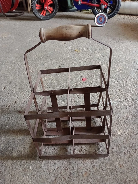 PORTE BOUTEILLES ANCIEN casier panier à bouteilles en fil métal marque CADDIE 8 EUR 45,00 - FR