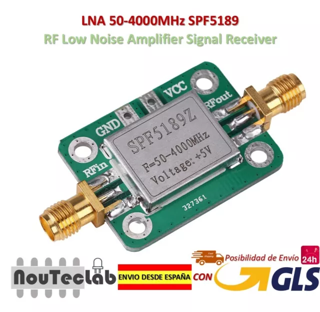 Lna 50-4000MHz SPF5189 RF Faible Bruit Opérationnel Signal Récepteur Nf 0.6dB