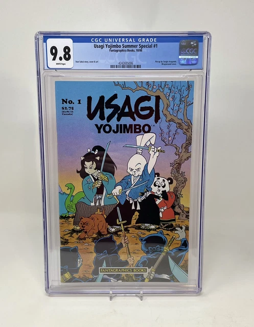 Usagi Yojimbo Summer Special #1 CGC 9.8 White Pages 1986 Fantagraphics Comics