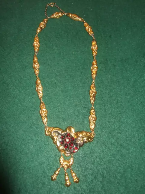 Original Biedermeier Schaumgold-Collier 14K / 16,5 Gramm / 41 cm