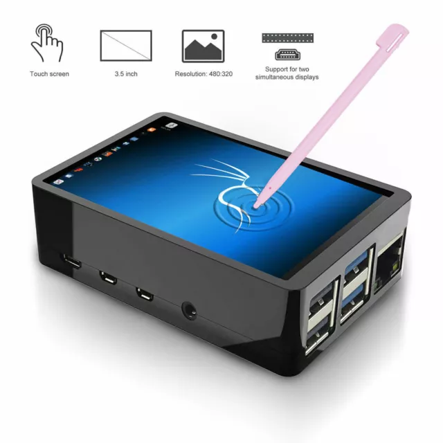 3.5 " Touch Screen Display 320 * 480 With Case Touch Pen For Raspberry Pi 4 US 2