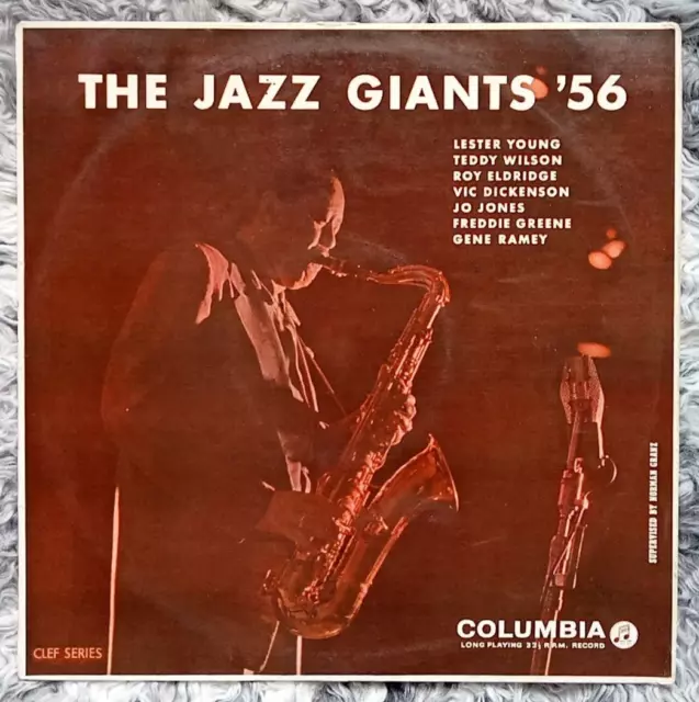 V/A The Jazz Giants '56 UK FIRST PRESS LP Lester Young TEDDY WILSON Roy Eldridge