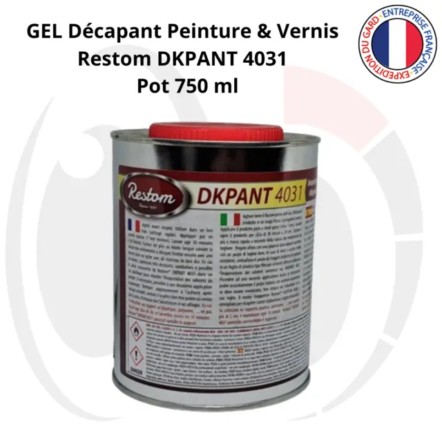 Gel décapant peinture et vernis RESTOM DKPANT 4031 - 750ml