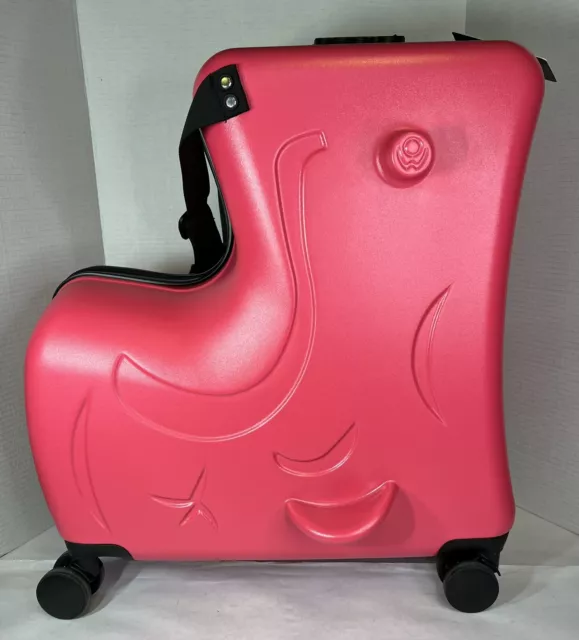 24 Inch N-A AO WEI LA OW Kid's Ride on Suitcase Luggage w Spinner  Wheels Aoweila