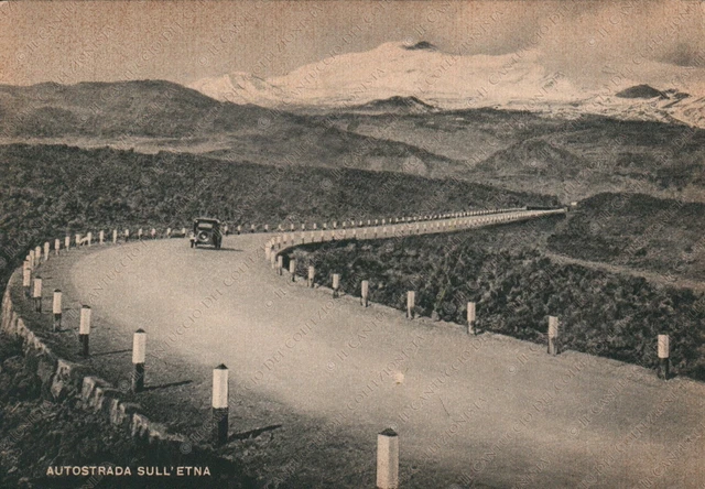 ETNA Autostrada Catania Cartolina