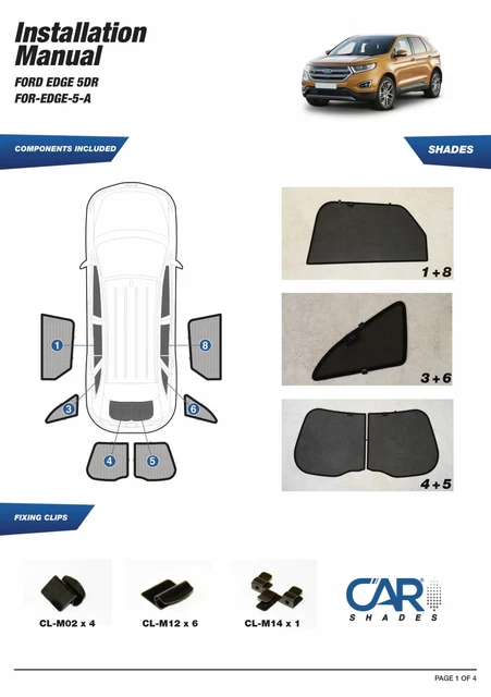 KIT TENDINE PRIVACY - Ford Edge (07/16>) EUR 133,81 - PicClick FR