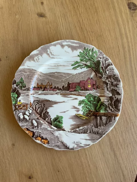 Vintage Antique Alfred Meakin Hand Painted Tintern Collectors Plate