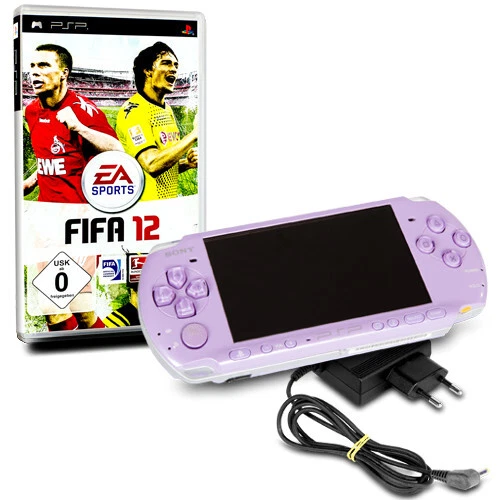Psp Console 3004 Slim&lite Violet # 35A +Câble Du Chargeur + Jeu Fifa 12