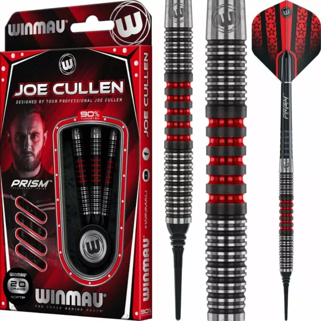 Winmau | Joe Cullen Darts | 20g | Soft Tip | 90% Tungsten | Free Shipping