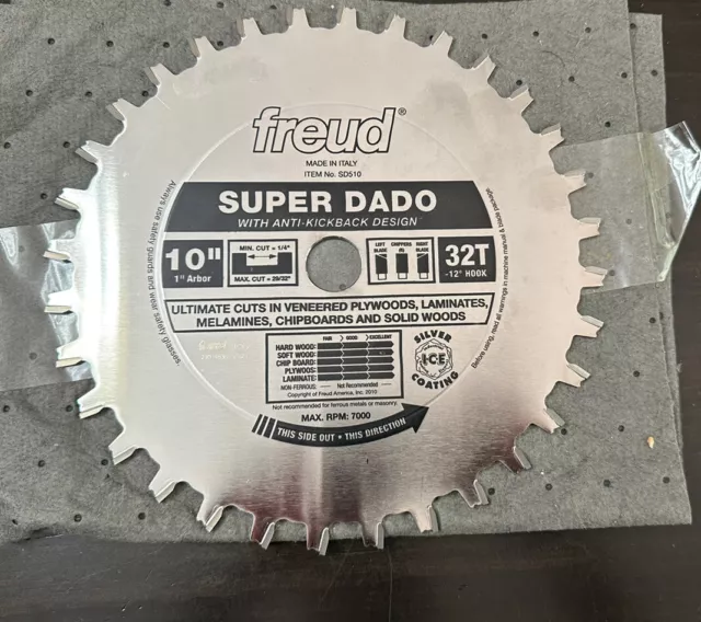 Freud 10 In. X 32T Super Dado Blade