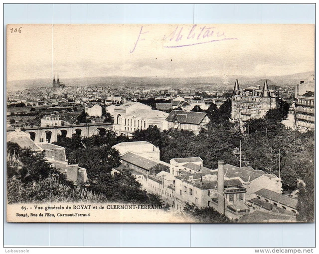 63 ROYAT - vue generale et de clermont ferrand ---
