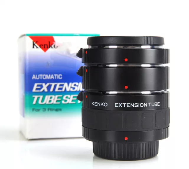 Kenko N/AF Automatic Extension Tube Set  12mm 20mm 36mm For Nikon DSLR & Lenses