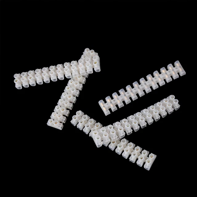 5pcs X3 Amp Connector Strip 12 Way Terminal Block Wire Connecto=t=