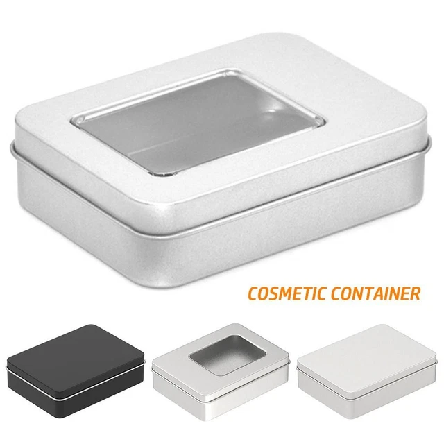 EMPTY TIN BOX Survival Kit Trading Card Case Small Storage Box Money ...