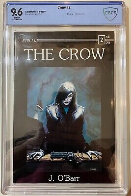 The Crow # 2   Caliber Press 1989  Cbcs 9.6  White Pages (Cgc)  Wicked Comic!!!