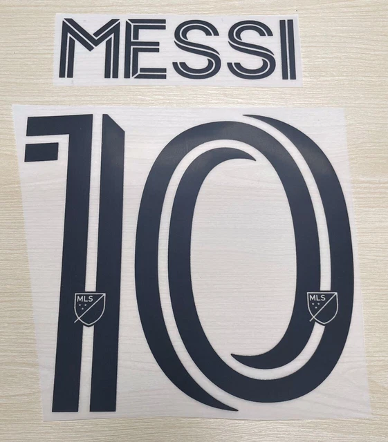 INTER MIAMI 2023 2024 Home 10 Messi Nameset Player Size Iron On