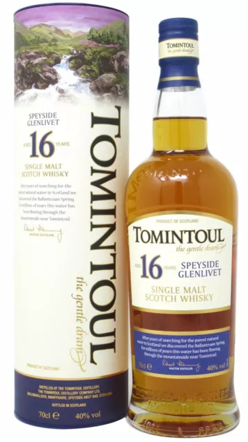 Tomintoul - Single Malt Scotch 16 year old Whisky 70cl