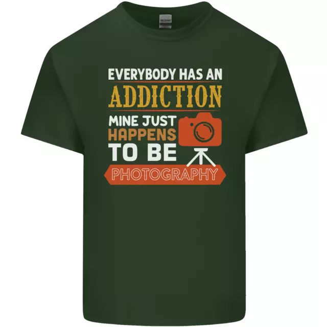T-shirt top da uomo cotone Photography Addiction divertente fotografo 9