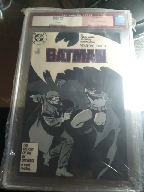 BATMAN #407 (DC Comics, 1987) CGC Graded 9.0 ~ YEAR ONE ~ White Pages