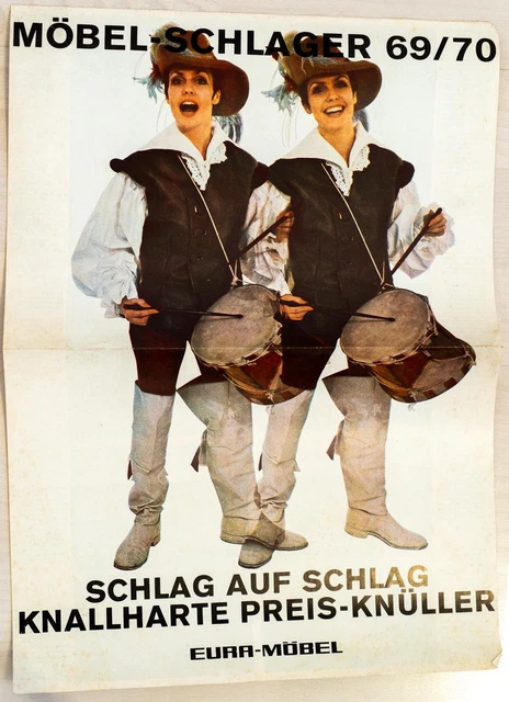 EURA Möbel Flyer Möbel Schlager 1969 1970