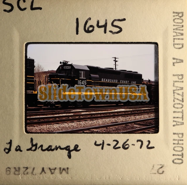 Vtg 1972 Train Slide 1645 SCL Seaboard Coast Line Railroad X3M003 2