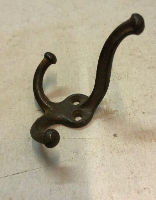 Vintage Federal Style Acorn Tip Antique Coat Hat Hook Hall Tree