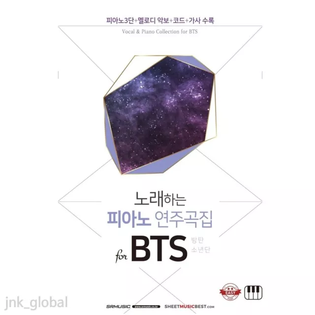 NEW Vocal & Piano Collection for BTS Bangtan Boys Music Book Smyang Kpop