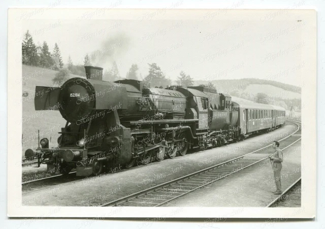 Foto Eisenbahn ÖBB BBÖ Dampflok 152.194 VEF-Fahrt Triestingtal NÖ (A1415)
