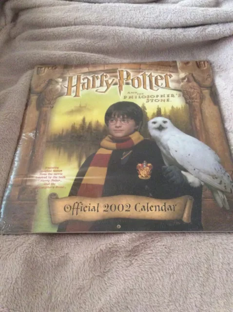 Harry Potter & The Philosophers Stone Official 2002 Calendar - New - Sealed