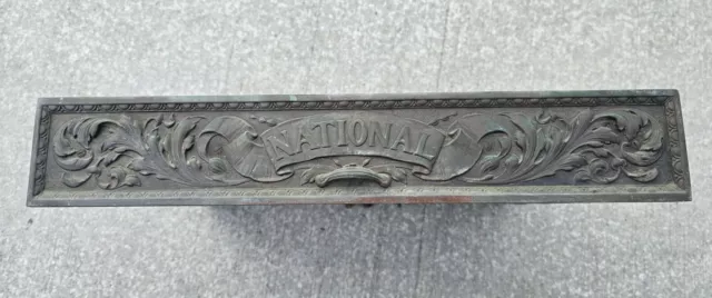 National Cash Register Drawer Front, Brass