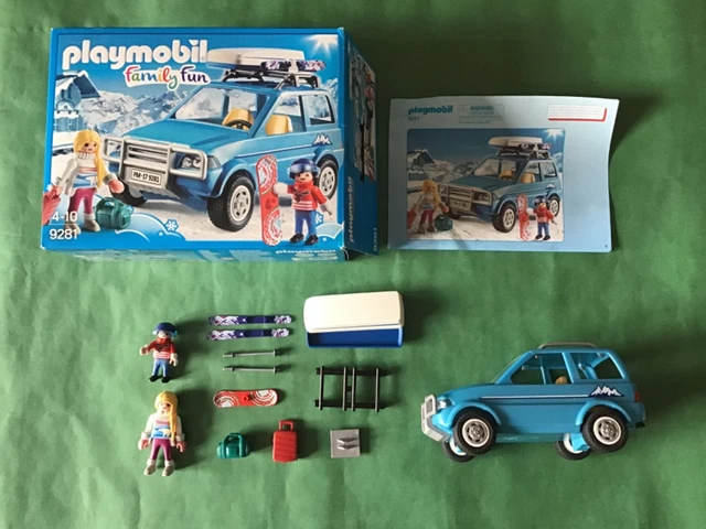 Playmobil 4144 - Voiture Familiale Avec Remorque Porte-bateaux - Neuf - Family Fun