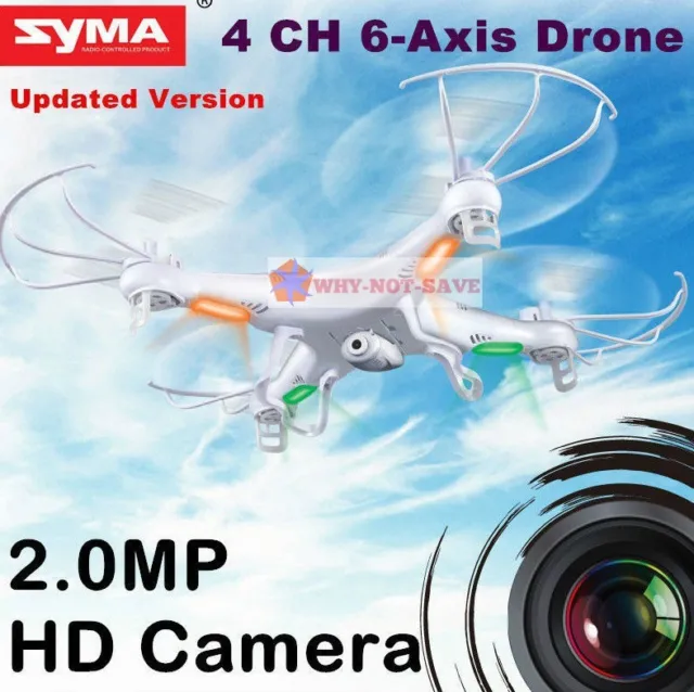 Syma X5C Explorer 2.4Ghz Drone Helicopter RC 4CH 6-Axis with gyro HD Camera Cam