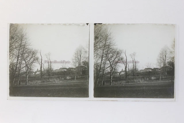 France Campagne Photo Stereo P50L3n10 Glass Plate Vintage c1930
