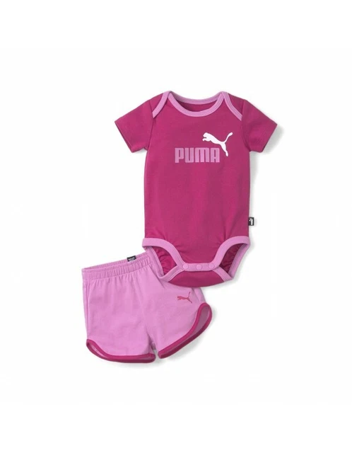Puma Completino Mezza Manica Corta Bimba Bambina Neonato Sportivo Cotone Estate