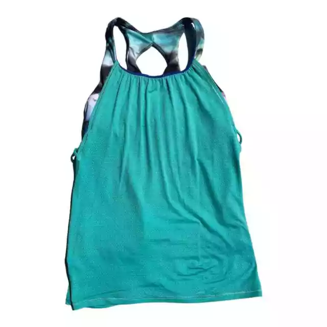 Ivivva by Lululemon Girls Twist and Flow Layered Tank Top Shirt Size 12