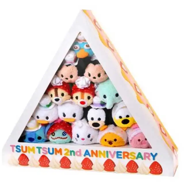 Japan Disney Store TSUM TSUM 2nd anniversary set of 15 Plush toy F/S