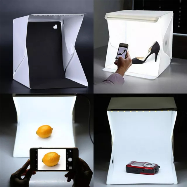 Estudio fotográfico iluminación portátil suave luz LED tienda kit caja fa.di