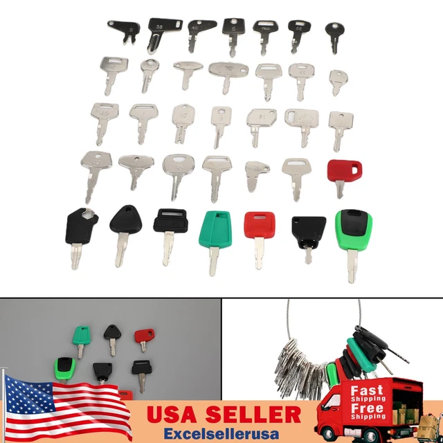 Heavy Construction Equipment Operator 35 Ignition Key Set For Case JD Komatsu
