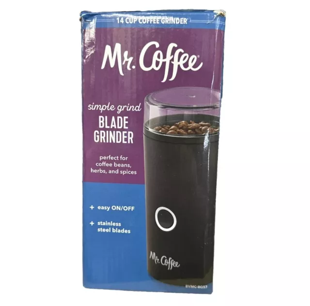 Mr. Coffee 14-Cup Automatic Blade Mill Grinder - Black