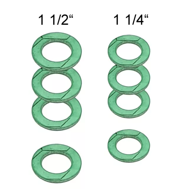 Flachdichtung 2mm 1/2 3/4 1" Fiberdichtung Dichtringe Solar Heizung Trinkwasser 3