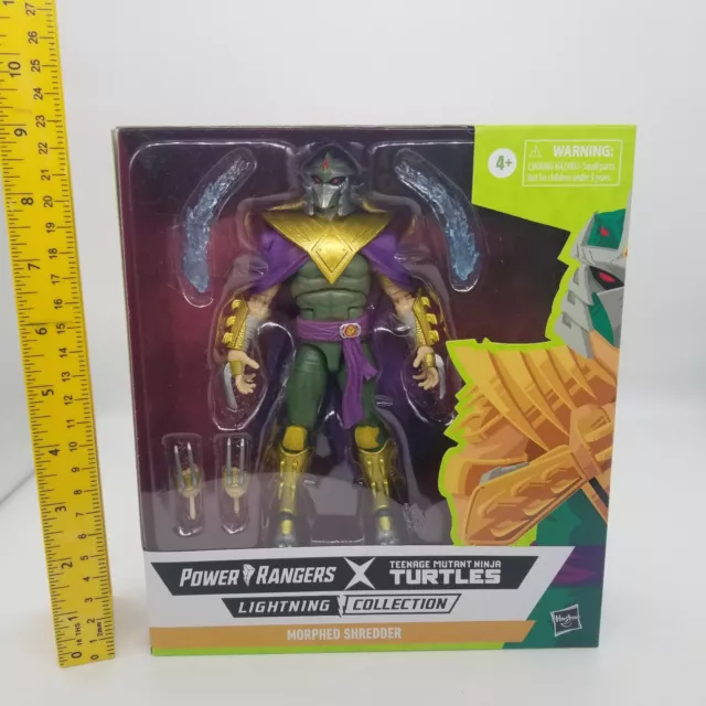 NEW POWER RANGERS X TMNT Lightning Collection Morphed 6" Shredder Green