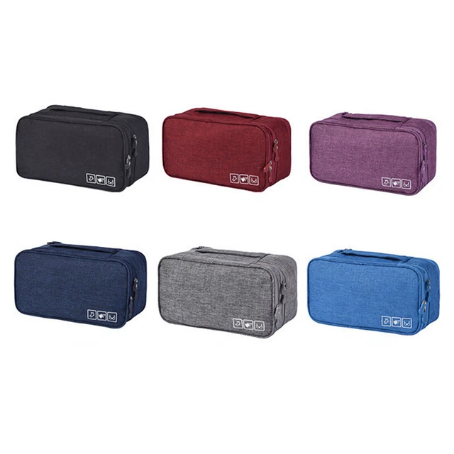 Biancheria Borsa Portaoggetti Reggiseno Da Viaggio Organizer Donna Uomo Calze Cosmetici PI4H7