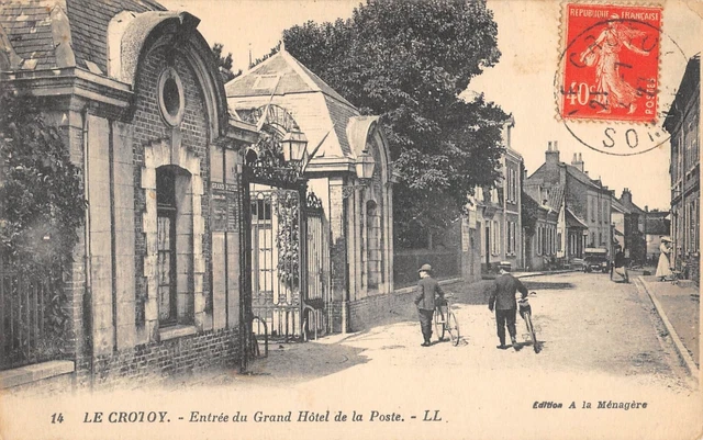 Le Crotoy - Carte postale ancienne et vue d'Hier et Aujourd'hui