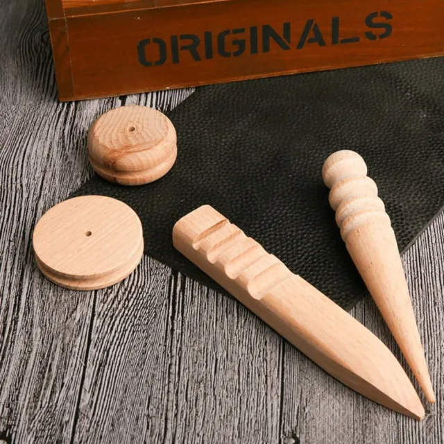3 un. varilla de moler de cuero hecha a mano barra de pulido redonda de cuero artesanal