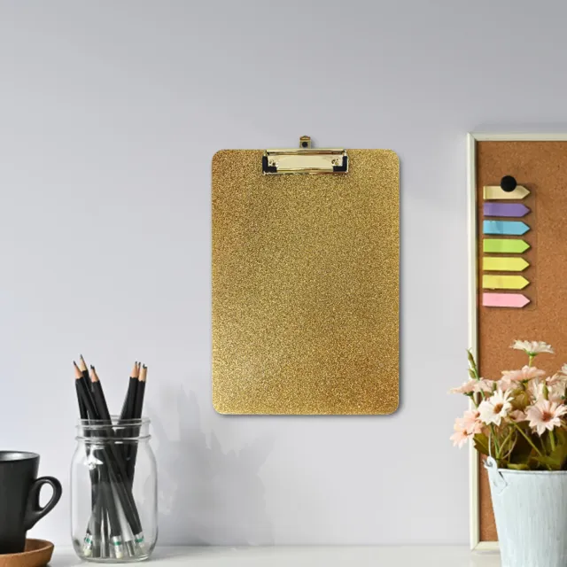 Office School Acrylic Clipboard Writing A4 Size With Clip Hanging Hook
