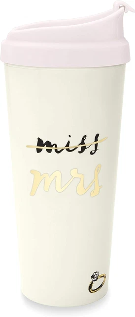 Bridal 16 Ounce Insulated Travel Mug, Double Wall Thermal Tumbler for Coffee/Tea