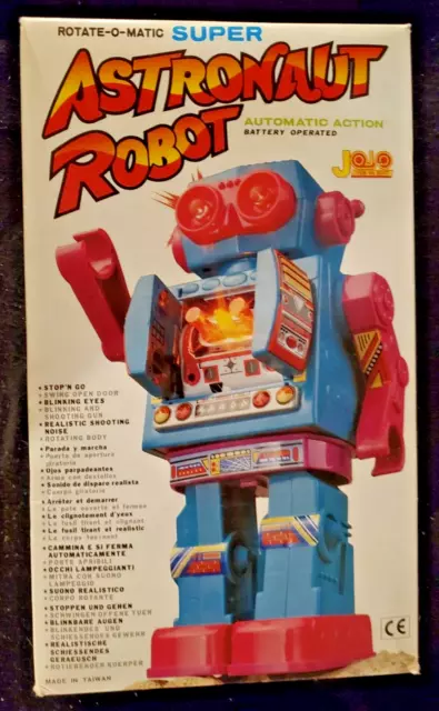 1992 Rotate-O-Matic Super Astronaut Robot - Red - Tested Working